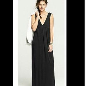 J Crew Soft Black Maxi Dress
